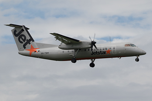 Jetstar Airways DHC Dash-8-300 VH-TQM at Auckland International Airport (NZAA/AKL) Jetstar Airways DHC Dash-8-300 VH-TQM at Auckland International Airport (NZAA/AKL)
