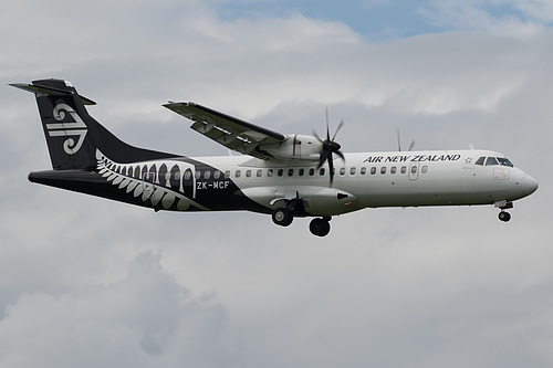 Mount Cook Airline ATR ATR 72-210 ZK-MCF at Auckland International Airport (NZAA/AKL) Mount Cook Airline ATR ATR 72-210 ZK-MCF at Auckland International Airport (NZAA/AKL)