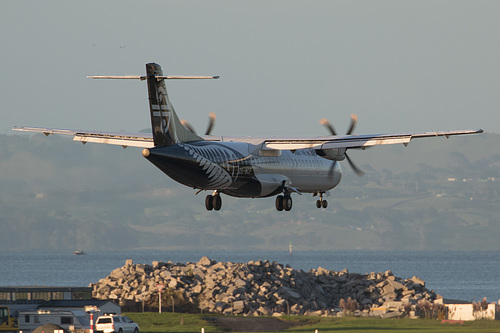 Mount Cook Airline ATR ATR 72-210 ZK-MCF at Auckland International Airport (NZAA/AKL) Mount Cook Airline ATR ATR 72-210 ZK-MCF at Auckland International Airport (NZAA/AKL)