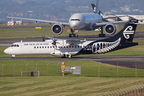 Mount Cook Airline ATR ATR 72-600 ZK-MVQ at Auckland International Airport (NZAA/AKL) Mount Cook Airline ATR ATR 72-600 ZK-MVQ at Auckland International Airport (NZAA/AKL)