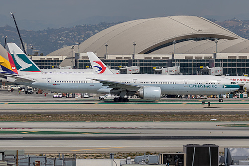 Cathay Pacific Boeing 777-300ER B-KQK at Los Angeles International Airport (KLAX/LAX) Cathay Pacific Boeing 777-300ER B-KQK at Los Angeles International Airport (KLAX/LAX)