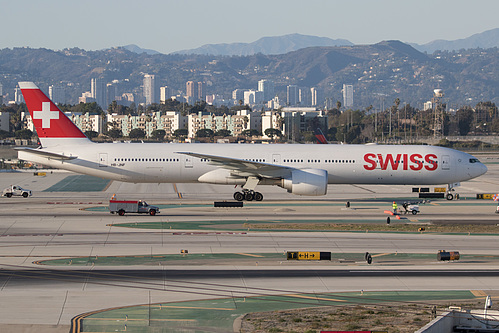 Swiss International Air Lines Boeing 777-300ER HB-JNF at Los Angeles International Airport (KLAX/LAX) Swiss International Air Lines Boeing 777-300ER HB-JNF at Los Angeles International Airport (KLAX/LAX)