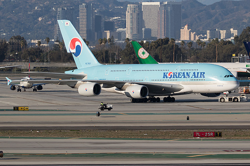 Korean Air Airbus A380-800 HL7621 at Los Angeles International Airport (KLAX/LAX) Korean Air Airbus A380-800 HL7621 at Los Angeles International Airport (KLAX/LAX)