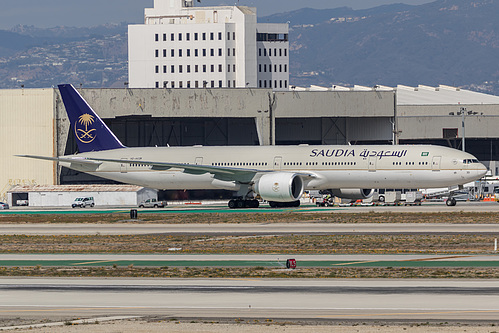 Saudia Boeing 777-300ER HZ-AK39 at Los Angeles International Airport (KLAX/LAX)