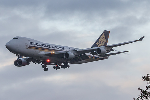 Singapore Airlines Cargo Boeing 747-400F 9V-SFQ at London Heathrow Airport (EGLL/LHR)