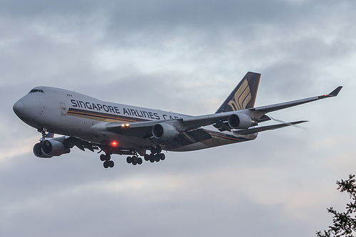 Singapore Airlines Cargo Boeing 747-400F 9V-SFQ at London Heathrow Airport (EGLL/LHR) Singapore Airlines Cargo Boeing 747-400F 9V-SFQ at London Heathrow Airport (EGLL/LHR)