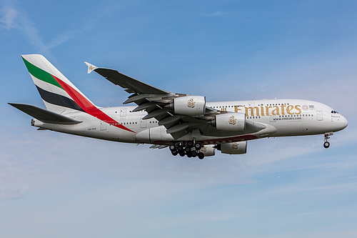 Emirates Airbus A380-800 A6-EDU at London Heathrow Airport (EGLL/LHR)