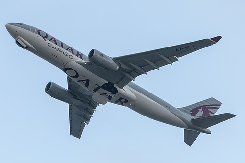 Qatar Air Cargo Airbus A330-200F A7-AFJ at London Heathrow Airport (EGLL/LHR) Qatar Air Cargo Airbus A330-200F A7-AFJ at London Heathrow Airport (EGLL/LHR)