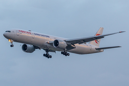 China Eastern Airlines Boeing 777-300ER B-2021 at London Heathrow Airport (EGLL/LHR)