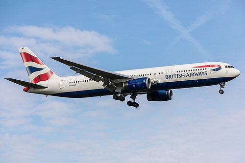 British Airways Boeing 767-300ER G-BNWZ at London Heathrow Airport (EGLL/LHR) British Airways Boeing 767-300ER G-BNWZ at London Heathrow Airport (EGLL/LHR)