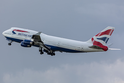 British Airways Boeing 747-400 G-BYGF at London Heathrow Airport (EGLL/LHR) British Airways Boeing 747-400 G-BYGF at London Heathrow Airport (EGLL/LHR)