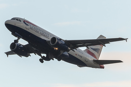 British Airways Airbus A319-100 G-EUOE at London Heathrow Airport (EGLL/LHR) British Airways Airbus A319-100 G-EUOE at London Heathrow Airport (EGLL/LHR)