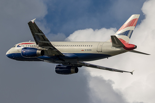 British Airways Airbus A319-100 G-EUOG at London Heathrow Airport (EGLL/LHR) British Airways Airbus A319-100 G-EUOG at London Heathrow Airport (EGLL/LHR)