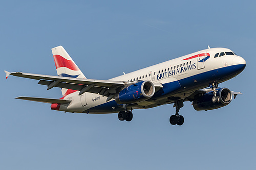 British Airways Airbus A319-100 G-EUPJ at London Heathrow Airport (EGLL/LHR) British Airways Airbus A319-100 G-EUPJ at London Heathrow Airport (EGLL/LHR)