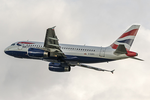 British Airways Airbus A319-100 G-EUPY at London Heathrow Airport (EGLL/LHR) British Airways Airbus A319-100 G-EUPY at London Heathrow Airport (EGLL/LHR)