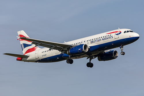 British Airways Airbus A320-200 G-EUUF at London Heathrow Airport (EGLL/LHR) British Airways Airbus A320-200 G-EUUF at London Heathrow Airport (EGLL/LHR)