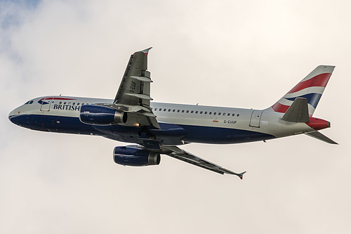 British Airways Airbus A320-200 G-EUUF at London Heathrow Airport (EGLL/LHR) British Airways Airbus A320-200 G-EUUF at London Heathrow Airport (EGLL/LHR)