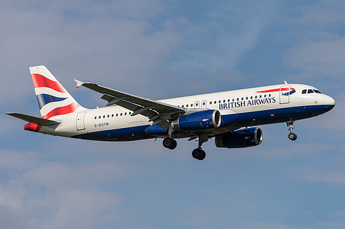 British Airways Airbus A320-200 G-EUYN at London Heathrow Airport (EGLL/LHR) British Airways Airbus A320-200 G-EUYN at London Heathrow Airport (EGLL/LHR)