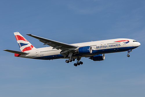 British Airways Boeing 777-200ER G-YMMU at London Heathrow Airport (EGLL/LHR) British Airways Boeing 777-200ER G-YMMU at London Heathrow Airport (EGLL/LHR)