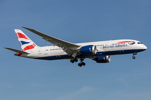British Airways Boeing 787-8 G-ZBJF at London Heathrow Airport (EGLL/LHR) British Airways Boeing 787-8 G-ZBJF at London Heathrow Airport (EGLL/LHR)