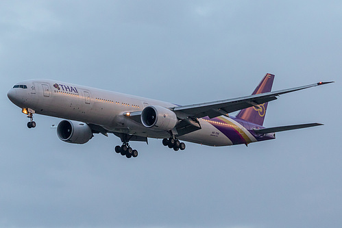 Thai Airways Boeing 777-300ER HS-TKK at London Heathrow Airport (EGLL/LHR) Thai Airways Boeing 777-300ER HS-TKK at London Heathrow Airport (EGLL/LHR)
