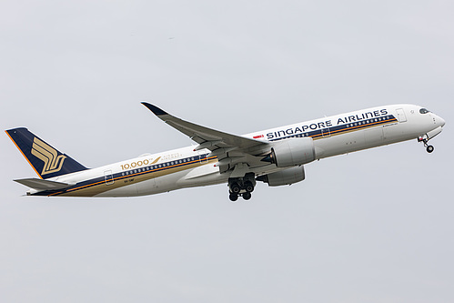 Singapore Airlines Airbus A350-900 9V-SMF at Munich International Airport (EDDM/MUC)