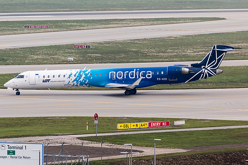 Nordica Canadair CRJ-900 ES-ACD at Munich International Airport (EDDM/MUC)