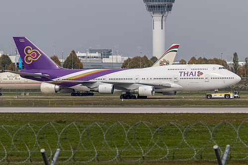 Thai Airways Boeing 747-400 HS-TGP at Munich International Airport (EDDM/MUC)