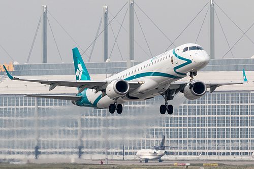 Air Dolomiti Embraer ERJ-195 I-ADJT at Munich International Airport (EDDM/MUC)