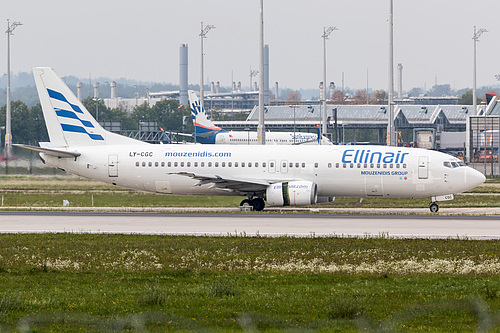 Ellinair Boeing 737-400 LY-CGC at Munich International Airport (EDDM/MUC)