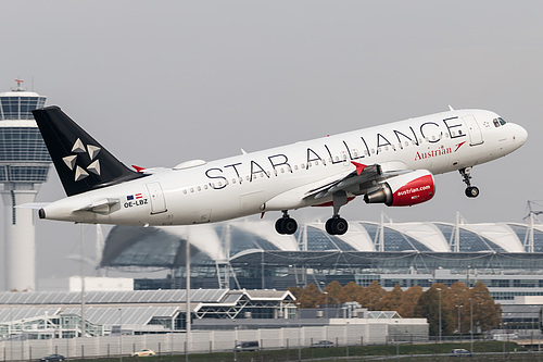 Austrian Airlines Airbus A320-200 OE-LBZ at Munich International Airport (EDDM/MUC) Austrian Airlines Airbus A320-200 OE-LBZ at Munich International Airport (EDDM/MUC)