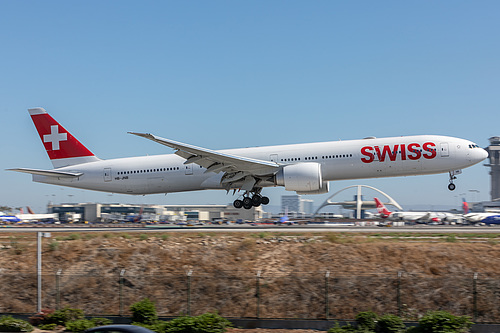 Swiss International Air Lines Boeing 777-300ER HB-JNB at Los Angeles International Airport (KLAX/LAX)