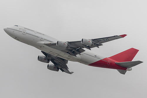 Qantas Boeing 747-400 VH-OJT at Los Angeles International Airport (KLAX/LAX)