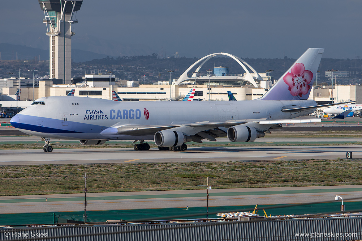 China Airlines Boeing 747-400F B-18722 at Los Angeles International Airport (KLAX/LAX) China Airlines Boeing 747-400F B-18722 at Los Angeles International Airport (KLAX/LAX)
