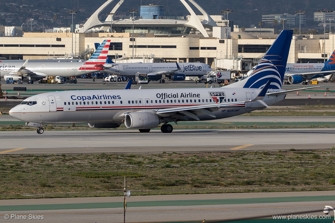 Copa Airlines Boeing 737-800 HP-1839CMP at Los Angeles International Airport (KLAX/LAX)