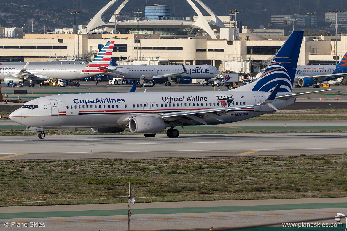 Copa Airlines Boeing 737-800 HP-1839CMP at Los Angeles International Airport (KLAX/LAX) Copa Airlines Boeing 737-800 HP-1839CMP at Los Angeles International Airport (KLAX/LAX)
