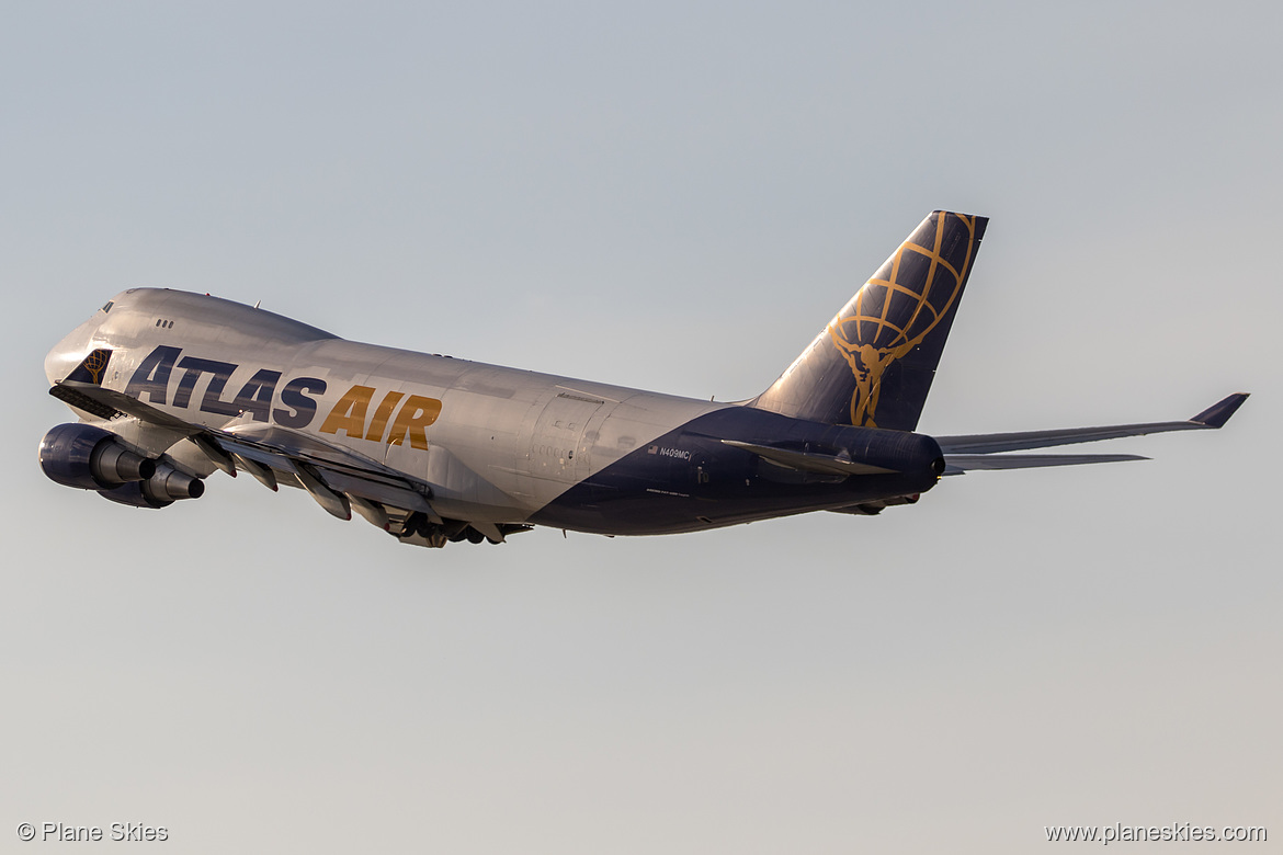 Atlas Air Boeing 747-400F N409MC at Los Angeles International Airport (KLAX/LAX)