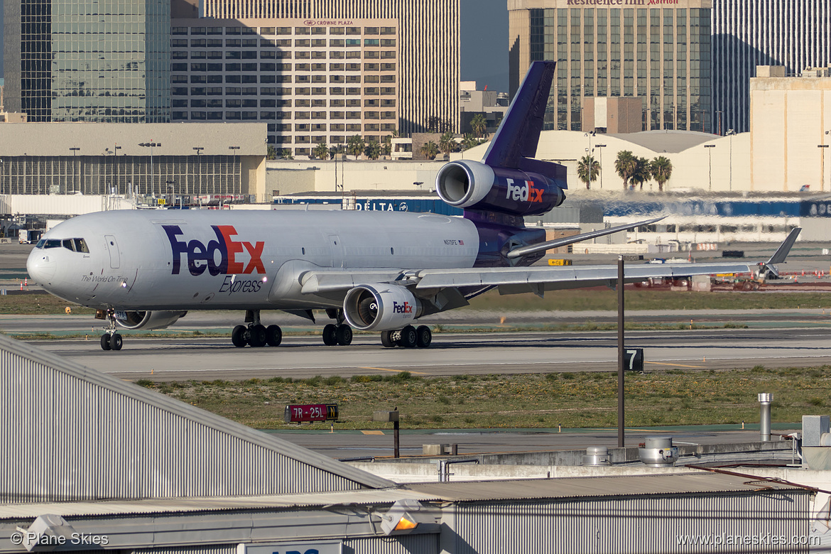 FedEx McDonnell Douglas MD-11F N575FE at Los Angeles International Airport (KLAX/LAX) FedEx McDonnell Douglas MD-11F N575FE at Los Angeles International Airport (KLAX/LAX)
