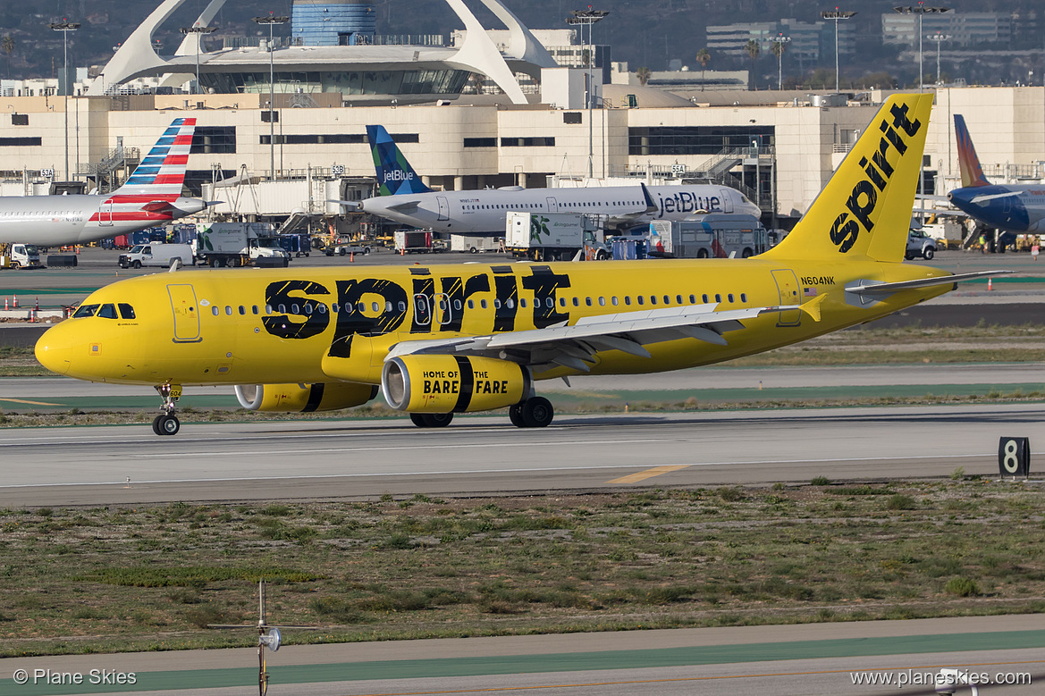 Spirit Airlines Airbus A320-200 N604NK at Los Angeles International Airport (KLAX/LAX)