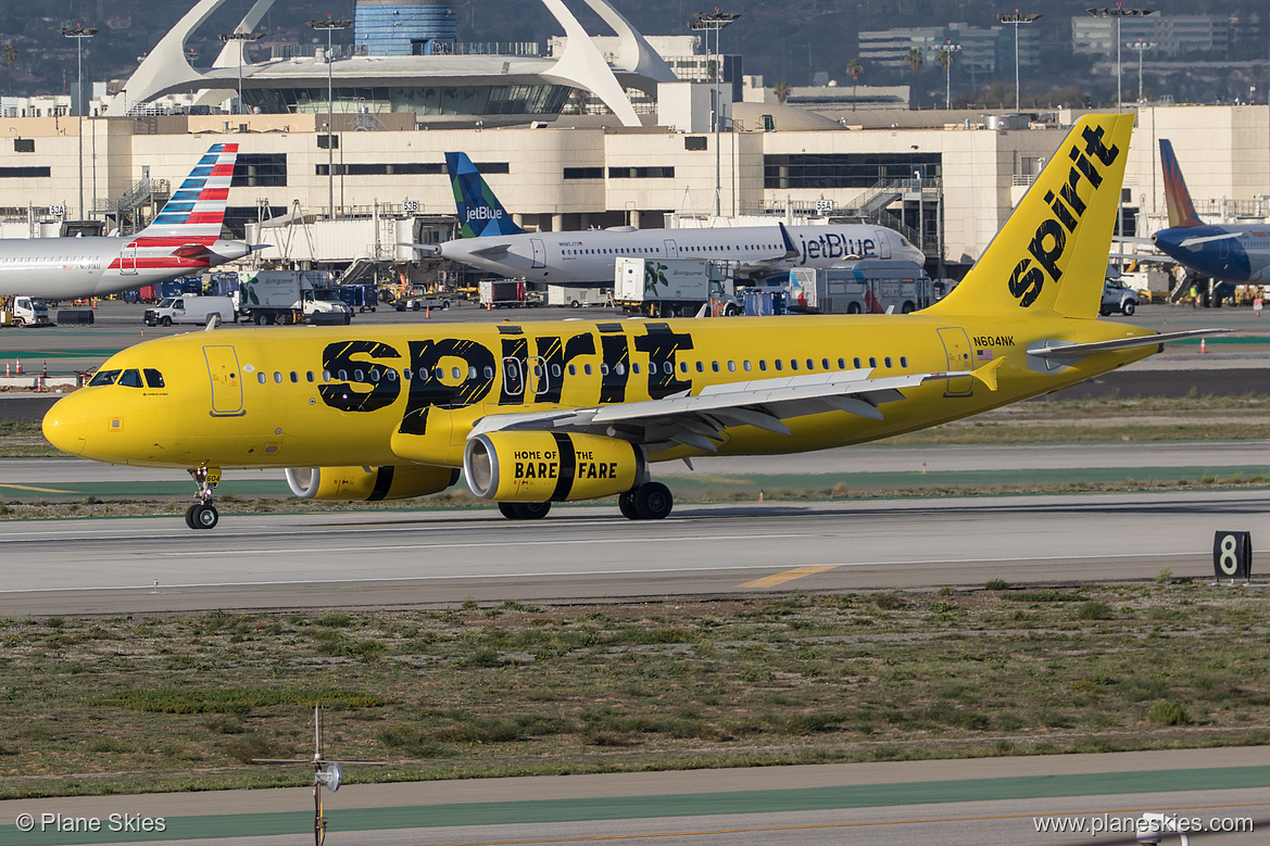 Spirit Airlines Airbus A320-200 N604NK at Los Angeles International Airport (KLAX/LAX) Spirit Airlines Airbus A320-200 N604NK at Los Angeles International Airport (KLAX/LAX)