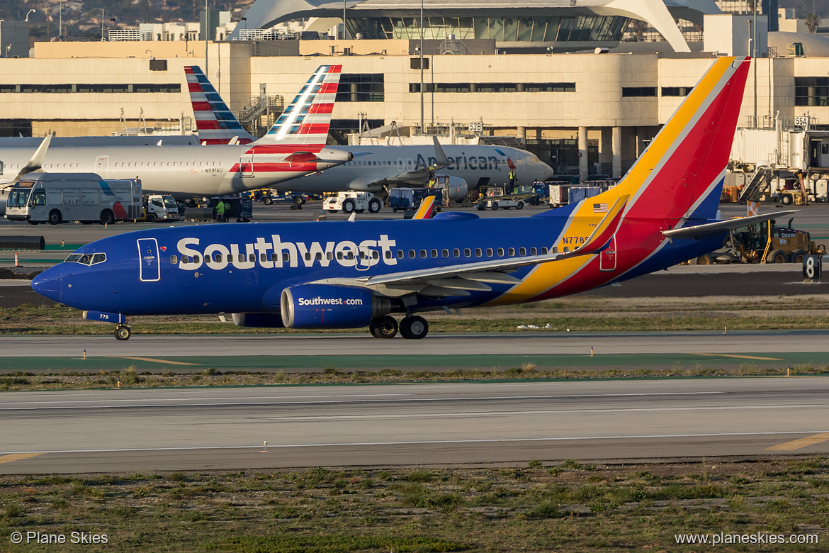 Southwest Airlines Boeing 737-700 N778SW at Los Angeles International Airport (KLAX/LAX) Southwest Airlines Boeing 737-700 N778SW at Los Angeles International Airport (KLAX/LAX)