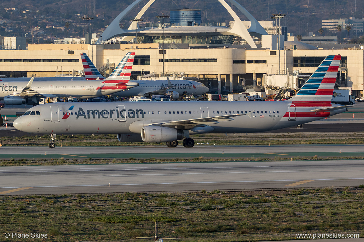 American Airlines Airbus A321-200 N914UY at Los Angeles International Airport (KLAX/LAX) American Airlines Airbus A321-200 N914UY at Los Angeles International Airport (KLAX/LAX)
