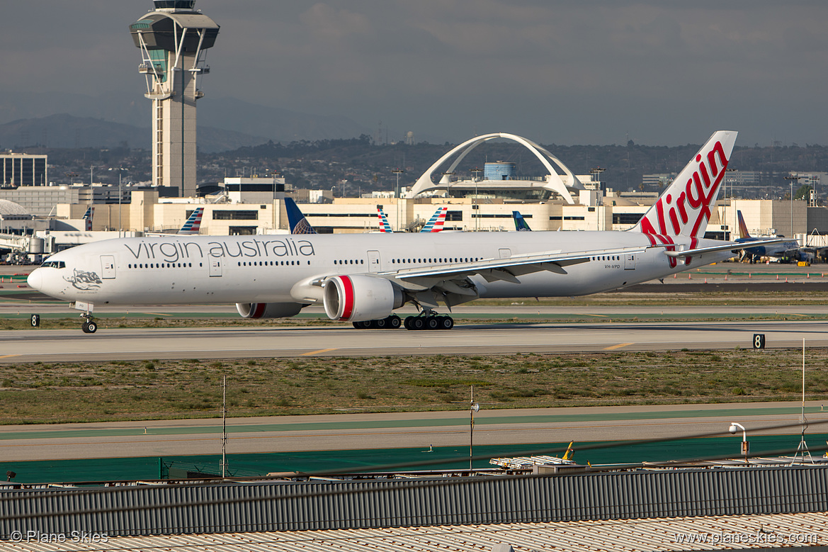 Virgin Australia Boeing 777-300ER VH-VPD at Los Angeles International Airport (KLAX/LAX) Virgin Australia Boeing 777-300ER VH-VPD at Los Angeles International Airport (KLAX/LAX)