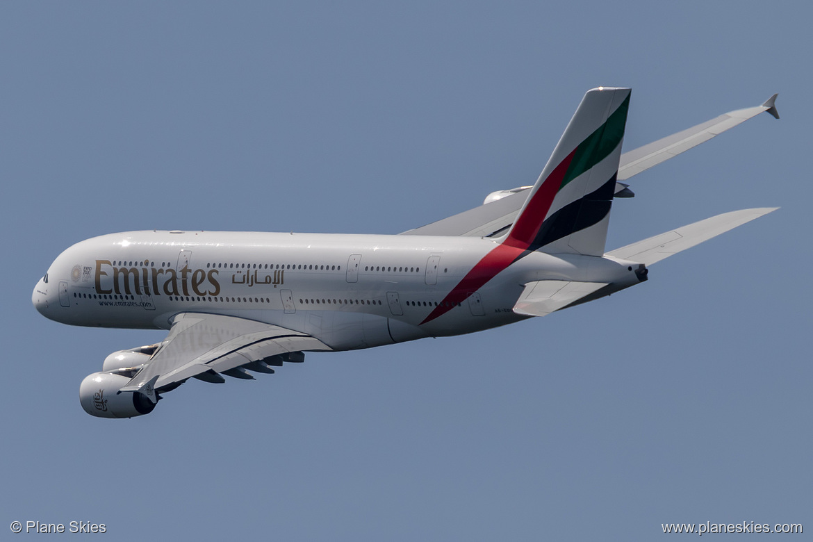 Emirates Airbus A380-800 A6-EDU at London Heathrow Airport (EGLL/LHR)