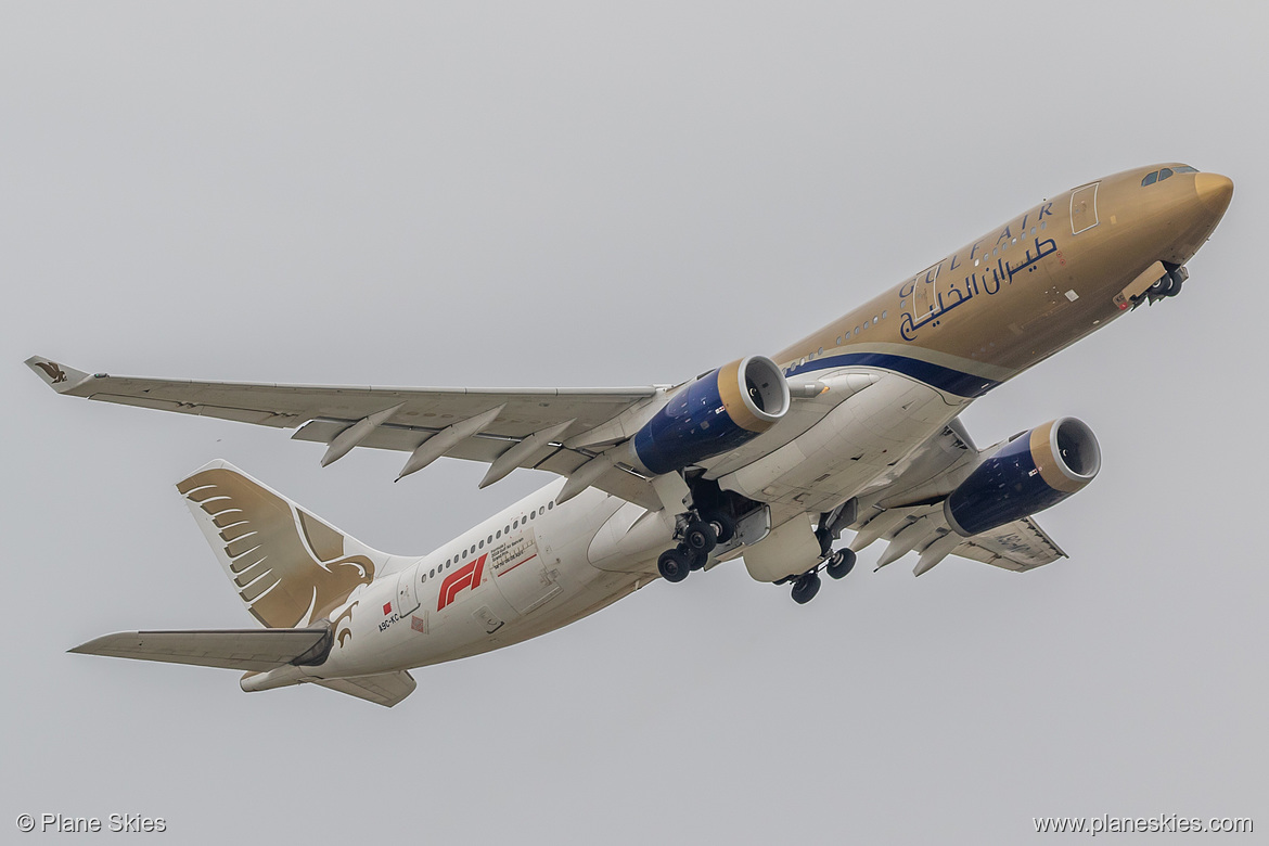 Gulf Air Airbus A330-200 A9C-KC at London Heathrow Airport (EGLL/LHR) Gulf Air Airbus A330-200 A9C-KC at London Heathrow Airport (EGLL/LHR)