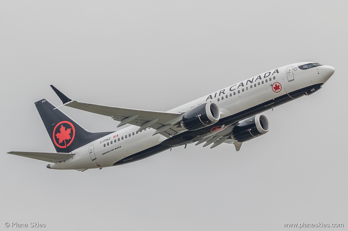 Air Canada Boeing 737 MAX 8 C-FSKZ at London Heathrow Airport (EGLL/LHR)