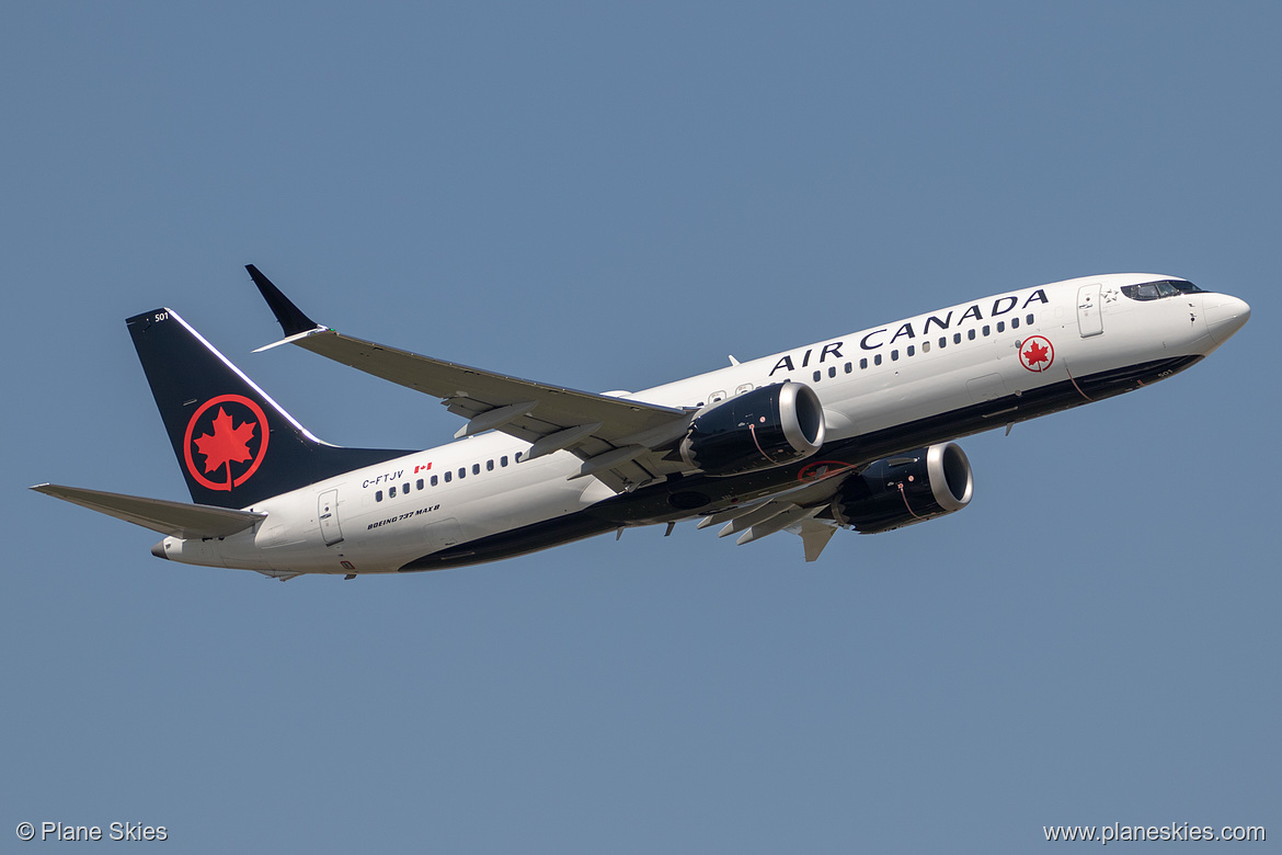 Air Canada Boeing 737 MAX 8 C-FTJV at London Heathrow Airport (EGLL/LHR) Air Canada Boeing 737 MAX 8 C-FTJV at London Heathrow Airport (EGLL/LHR)