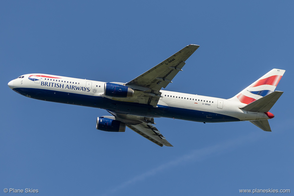 British Airways Boeing 767-300ER G-BNWA at London Heathrow Airport (EGLL/LHR)