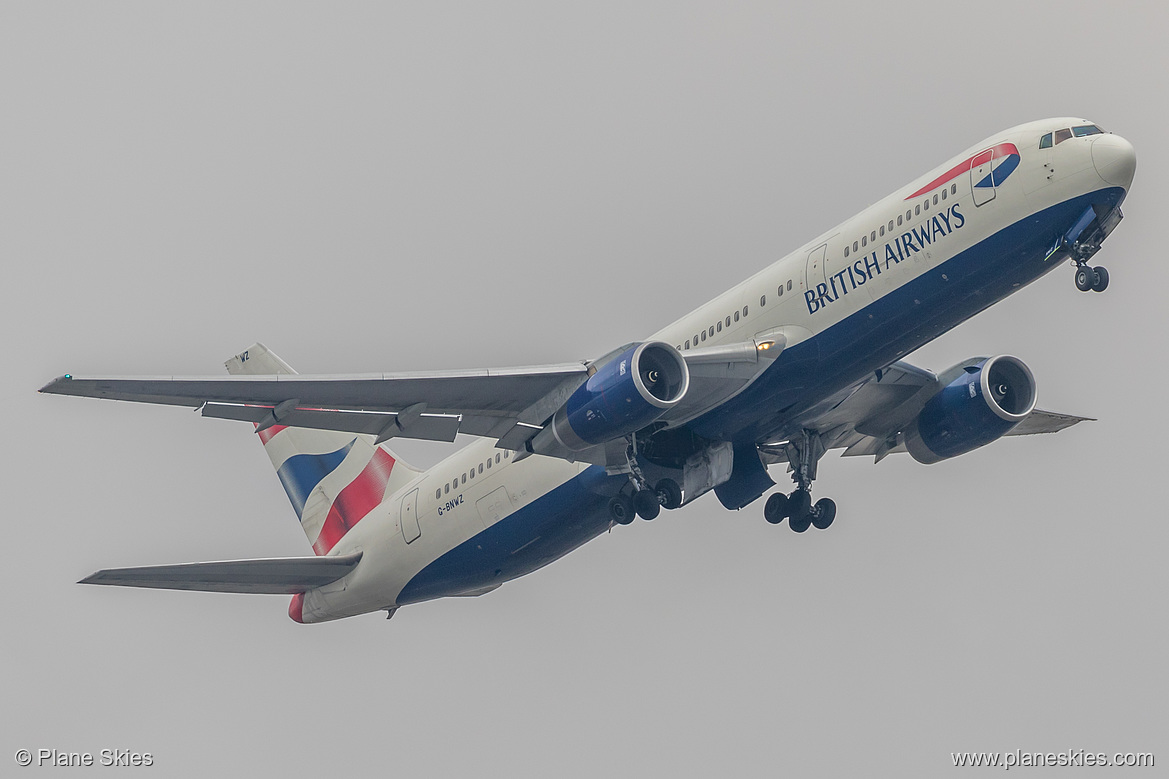 British Airways Boeing 767-300ER G-BNWZ at London Heathrow Airport (EGLL/LHR)