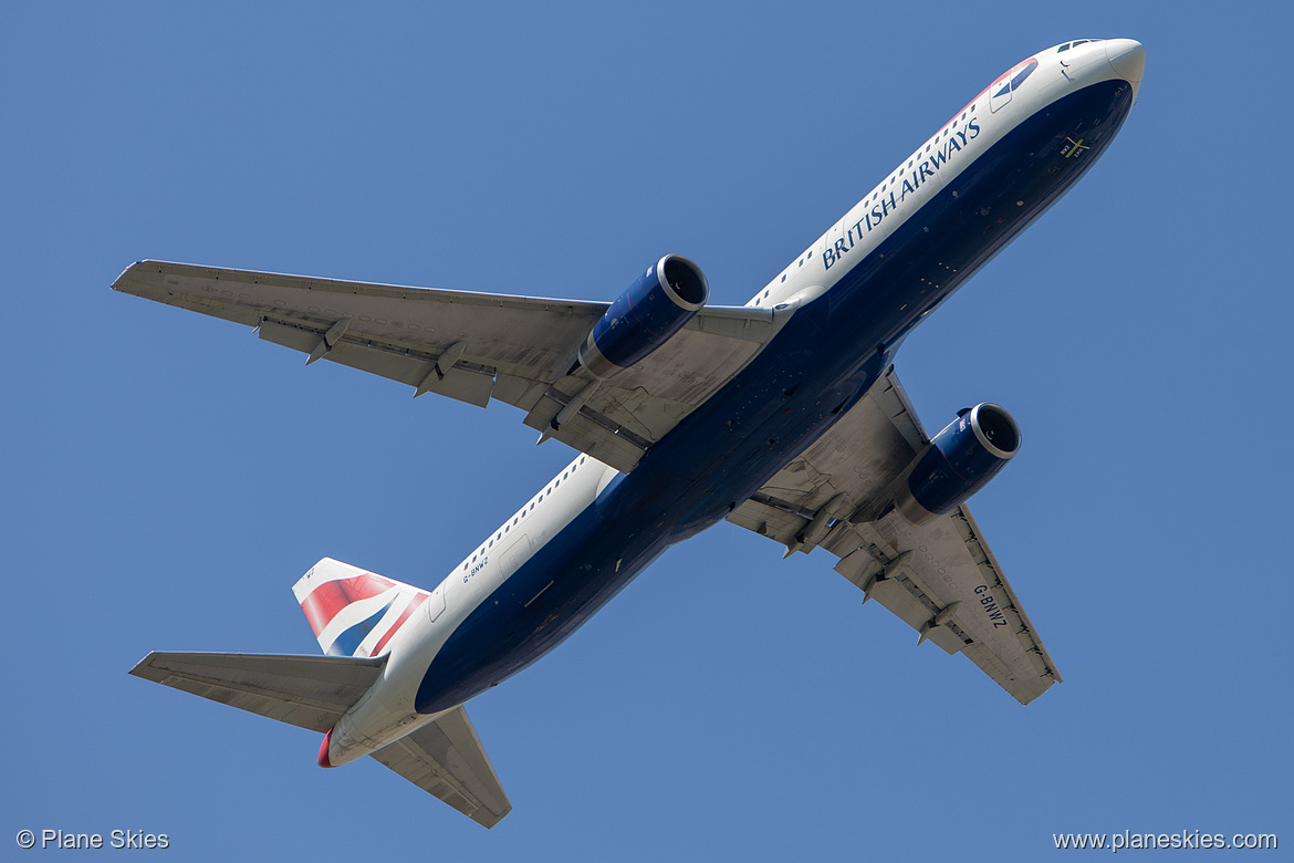 British Airways Boeing 767-300ER G-BNWZ at London Heathrow Airport (EGLL/LHR)